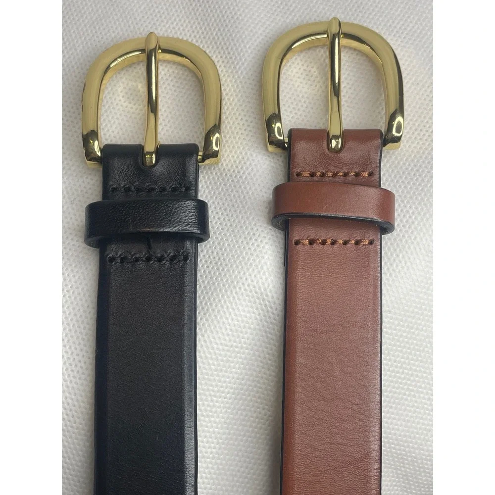 (2) J. Crew Italian Leather Belts Lot Size Small (31